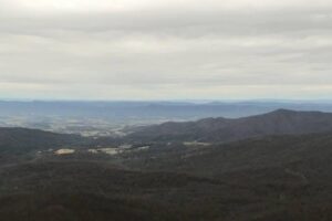 Looking down on Shenandoah Valley